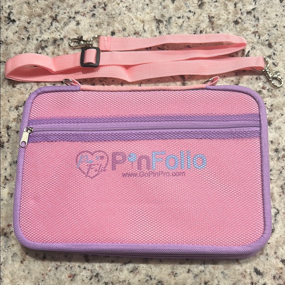 Pink and Purple PinFolio Bag
